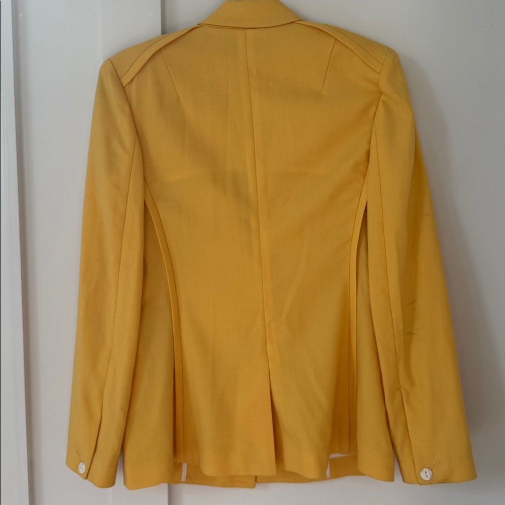 RAG & BONE Bonnie Yellow Single-Button Blazer Size 4 - Picture 5 of 10